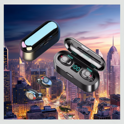 Audífono Inalámbricos F9 Con Power Bank